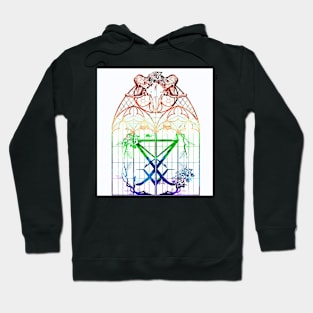 Stained glass sigil of Lucifer Hoodie